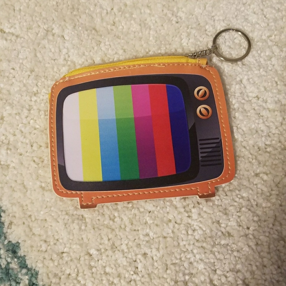 Retro tv coin purse